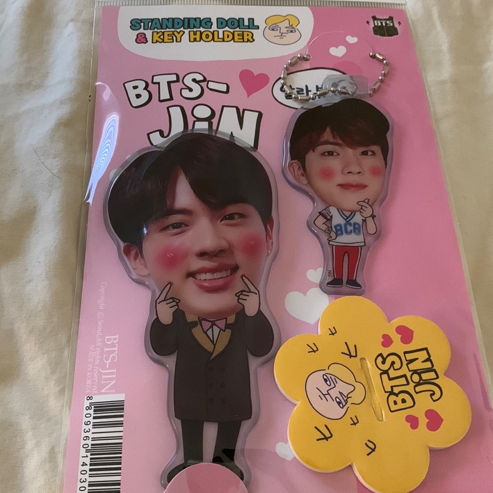 JIN standing doll and keychain